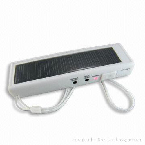 Solar Charger with Flashlight and FM Radio Function